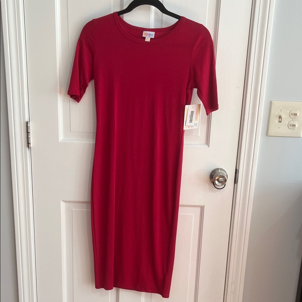 LuLaRoe Red Midi Dress